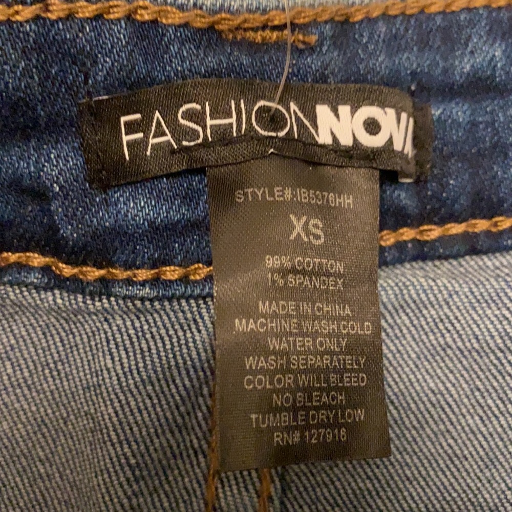 High Rise Denim Shorts - Picture 4 of 6